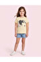 Girls Yellow Printed T-Shirt - 2