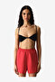 Women Laser Sea Red Beach Shorts - 3