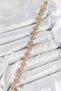 Brass Zircon Stone Pink Clover Baguette Model Gold Color Vip Series Women's Bracelet - 2