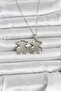 316L Steel Chain Silver Color Teddy Bear Model Openable Women's Necklace - 2