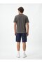Navy Blue Shorts with Front Cargo Pockets - 2