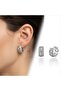 Stone Chain Form Vip Earrings White-Yellow 3168Kkuv002