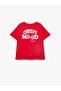 Short Sleeve Crew Neck Cotton Printed T-Shirt - 4