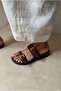 Woman's slipper bitter coffee suede - 5