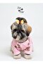 Pink Teddy Bear Patterned Logo Printed Dog T-Shirt Dog Sweater Soft Textured