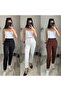 Women's Over-The-Knee Ankle-Length Crepe Fabric Trousers 36 (S) - 50 (5XL) - 6