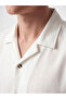 Vizyon New Season White Regular Fit Resort Collar Men's Shirt - 3