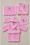 Newborn Embroidered Baby Bathrobe Set 5 Pieces Compatible with 0-2 Years Old 100% Cotton Curly Towels - Baby