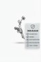 Unisex Silver Color Steel Screw Earrings with Gun Figure and Tunnel Look Earrings