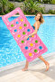Windowed Sea Bed with Cup Holder - Pool Bed with Cup Holder - Inflatable Bed with Window - Inflatable Bed 188X71 Cm.