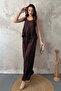 Halter Neck Blouse and Pants Set - 4