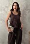 Halter Neck Blouse and Pants Set - 3