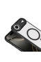 iPhone 17 Air Case Magsafe Transparent Back Face Camera Raised Silicone Senk - 5