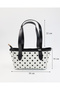 Women's Polka Dot Detailed Adjustable Strap Shoulder & Crossbody Bag - 5