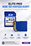 Elite Pro 4Gb Sd Memory Card 3.3V High Speed Fat32 Ntfs Compatible Sd Card