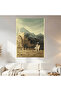 Fantasy Mountain Landscape Wall Covering Wall Tapestry First Quality Satin Fabric Poster - 2