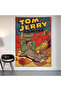 Tom and Jerry Comics Wall Covering Wall Tapestry First Quality Satin Fabric Poster