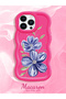 iPhone 13 Pro Compatible Case Camera Protector Red Silicone Couple Phone Case Floral Pattern - 2