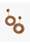 أقراط هندسية كبيرة مزينة بالخرز - X ميليس أغازات - 2