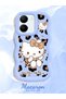 Vivo Y36 5g Compatible Case Camera Protector Blue Silicone Couple Phone Case Kitty Pattern - 2