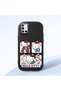 Samsung Galaxy A51 Compatible Case Camera Protector Black Silicone Couple Phone Case Kitty Pattern