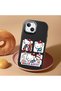 iPhone 15 Plus Compatible Case with Camera Protector Black Silicone Couple Phone Case with Kitty Pattern - 2