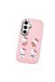 Samsung Galaxy S24 Fe Compatible Case with Camera Protector Pink Silicone Couple Phone Case with Kitty Pattern - 3