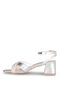 3025 Mg Silver Evening Dress Heeled Women's Shoes - 4