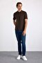 Dark Brown Regular Plain Embroidered Pique Buttoned Polo Collar T-Shirt - 3