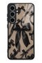 Samsung S24 Fe Midnight Bow Design Glossy Phone Case