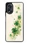 Oppo A38 Glossy Phone Case with Lucky Clover Whisper Design