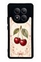 Xiaomi Redmi Note 15 Glossy Phone Case with Vintage Cherry Blossom Design