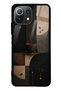 Xiaomi Mi 11 Lite Black Glossy Phone Case with Mocha Coffee Design