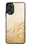 Oppo A38 Golden Heart Glow Design Glossy Phone Case