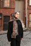 Allure Tulip Pattern Tencel Shawl - Dark Mink - 2
