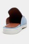 Letty Baby Blue Suede Leather Flat Sole Women's Loafer Slippers - 8