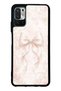 Xiaomi Redmi Note 10 5g Glossy Phone Case with Blush Pearl Bow Design