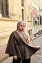 Petra Ethnic Pattern Shawl - Light Mink Beige - 4