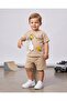 Boy's Summer 1-2-3-4-5 Years Old Snoopy Printed Shorts T-Shirt 2-Piece Set - 3