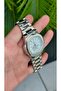 Marevon White 42 mm White Dial Steel Band Men's Quartz Wristwatch with Calendar - 3