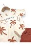 Boy's Summer Palm Tree Printed Shorts and T-Shirt Set for Ages 2-3-4-5-6 - 5