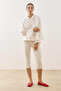 Brushed Cotton Top Ecru - 3