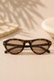 Bessnude Women's Leopard Patterned Nude Glass Cat Eye Sunglasses with Uv400 Protection Vintage Old Money Premium Sunglasses - 7