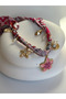 Women's Patterned Scarf Necklace with Floral Detail, Stylish Neck Accessory (55 cm) - 3