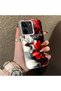 Redmi 15C 5g Compatible Silicone Edge Hard Back Case Couple Phone Case with Floral Pattern - 3