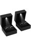 Gift ring presentation box, black, LED lighting - 2