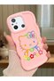 Poco C55 Compatible Case Camera Protector Pink Silicone Couple Phone Case Kitty Pattern