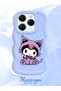 Tecno Spark 20 Pro Compatible Case Camera Protector Blue Silicone Couple Phone Case Kuromi Pattern - 2