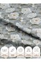 100% Cotton Satin Fabric Digital Printed White Peony Patterned 100X155 cm for Sewing Patchwork and Hobby - 7