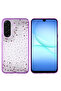Galaxy A26 Case Camera Raised Silvery Drop Stone Silicone Brsa